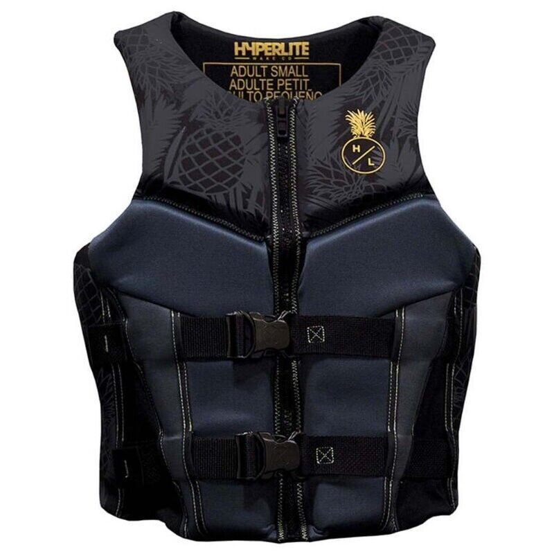 Hyperlite Segmented Front Entry Women's Life Jacket Vest Black/Pineapple