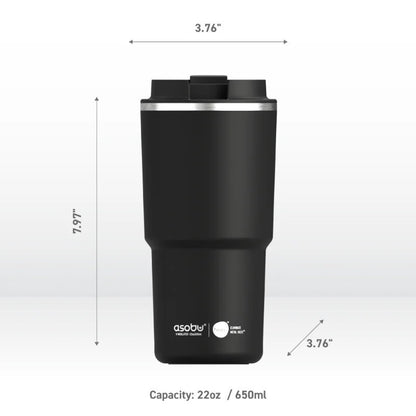 Asobu 650ml Puramic Pick Me Up & Go Coffee Travel Mug Vaccum Isolated Tumbler
