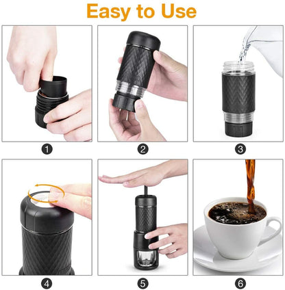 STARESSO Coffee Maker with Espresso, Cappuccino, Quick Cold Brew All in One