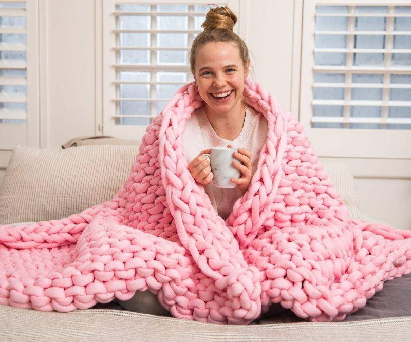 Onkaparinga Revita Sleep Hand-Knitted Weighted Blanket 6kg - Relax, Sleep Deeper