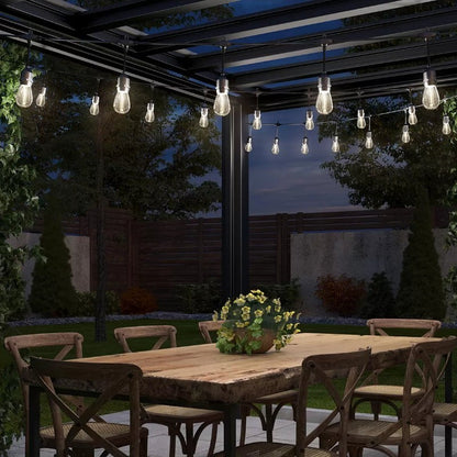 Artika 20 LED Bulbs 42 ft Waterproof Outdoor Solar String Lights 4 Lighting Mode