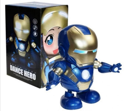 Iron Lady Pepper Potts Mini Dancing Robot Musical Superhero Lights & Music