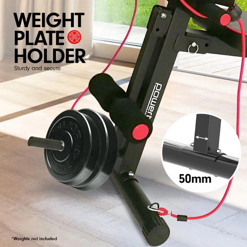 Powertrain Adjustable FID Home Gym Bench with Preacher Curl Pad Max Load 150kg