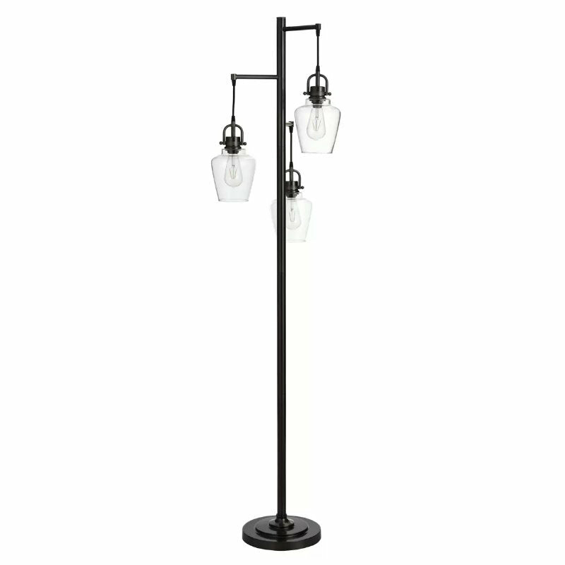 Artworks in the Garden Basia Steel 3-Light Tree Floor Lamp - 183cm Height