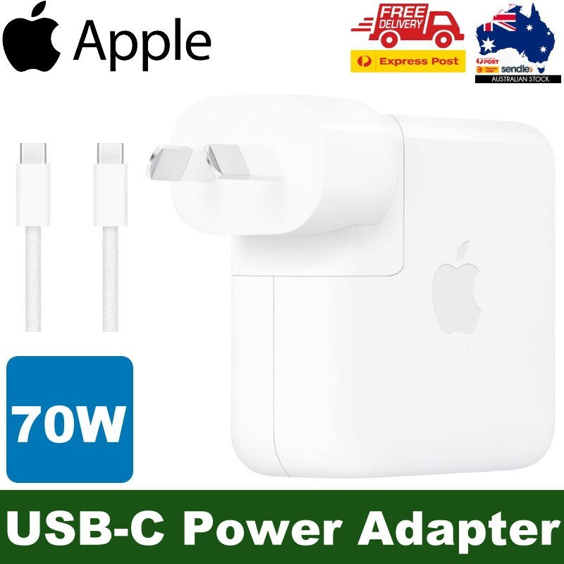 GENUINE Apple 70W USB-C Power Adapter 240W USB-C Cable for MacBook, iPad, iPhone