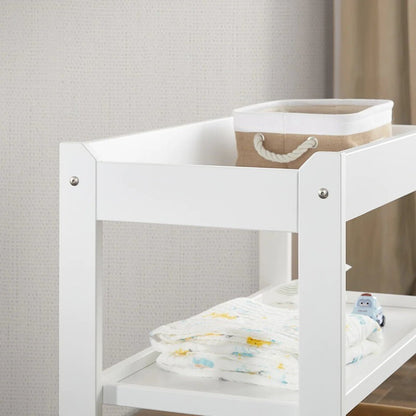 Boori 3 Tier Changer Wood Nursery Multifunctional Changing Table for Newborns