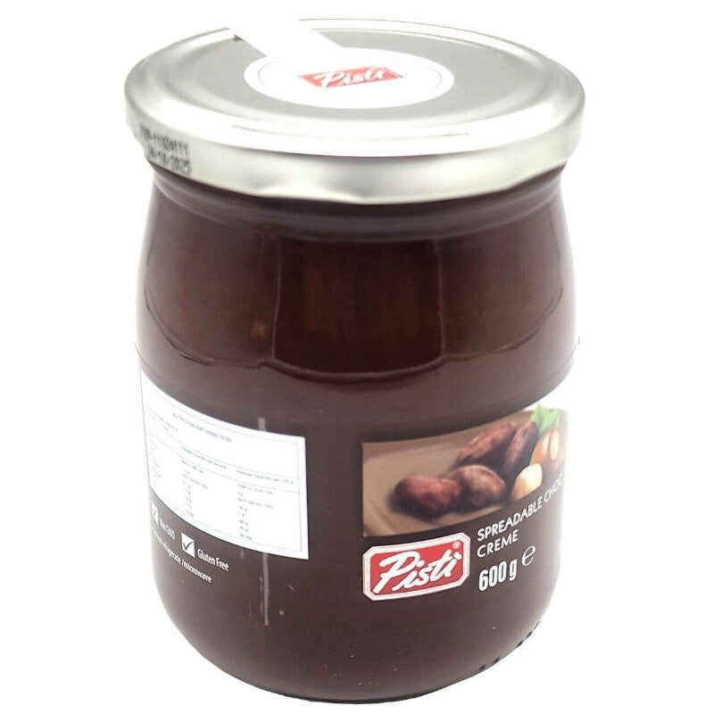 Pisti Spreadable Choc Creme Chocolate and Hazelnut Cream Spread 600g Italian