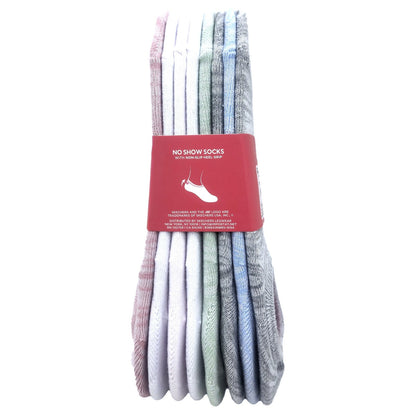 8 x Skechers Ladies Women No Show Liner Non-slip Heel Grip Active Sports Socks