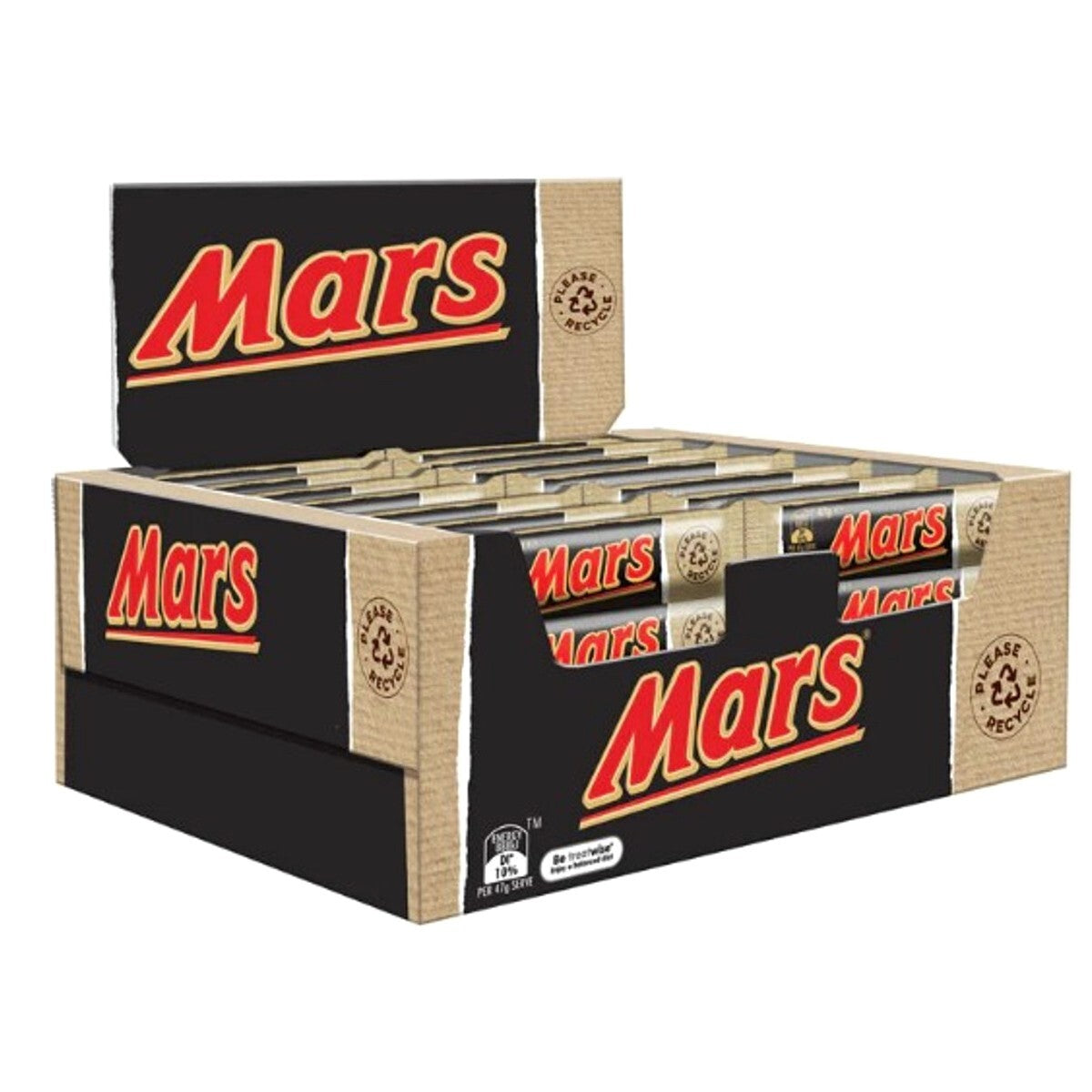Mars Bars Chocolate Candy Bar With Nougat & Caramel Full Box Kids Sweet 50 x 47g