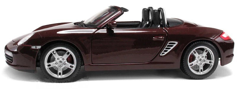 Maisto 1:18 Scale Special Edition Porsche Boxster S Die Cast Car Set Maroon