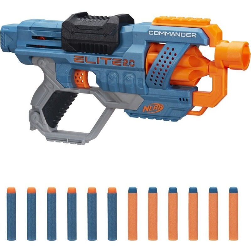 2-Pack NERF Elite 2.0 Commander RD-6 Dart Blasters Outdoor Toy