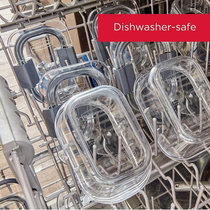 Sistema Brilliance 14 Piece Food Storage Set with Lids - Leak Proof, BPA Free