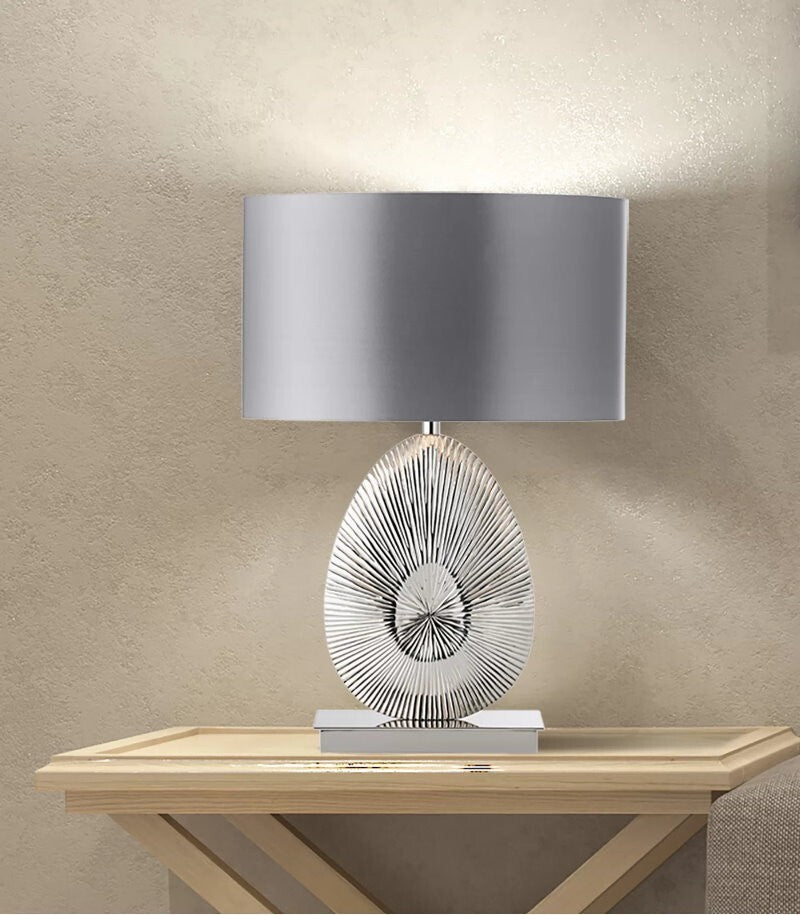 Simeto Table Light 60W SW Polished Nickel Die Cast Aluminium Alloy - 60cm Height