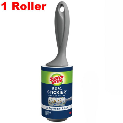 3M Scotch Brite 50% Stickier Lint Roller Dust Remover Up to 5 x 95 Sheets
