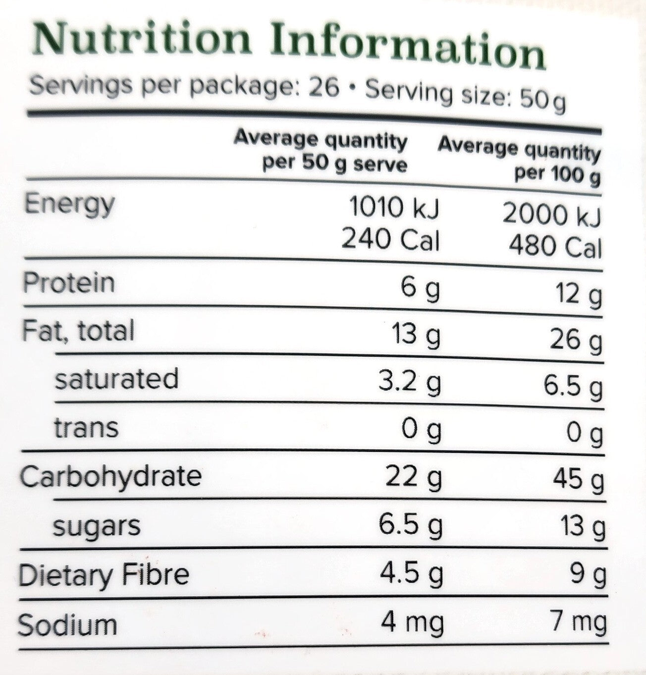 Brookfarm Supergrain Macadamia Cranberry Coconut Healthy Breakfast Cereal 1.3kg