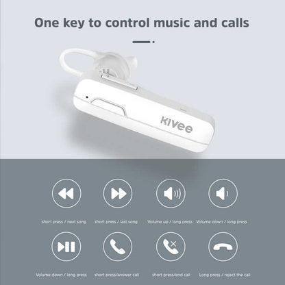 KIVEE TW32 Mini TWS Bluetooth Earphone Single Ear Handsfree with Mic for Driving