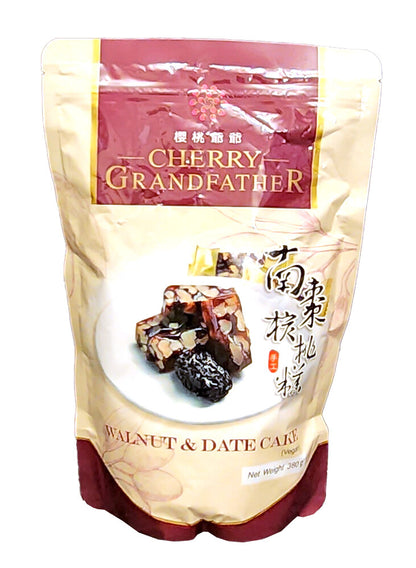 Cherry Grandfather Walnut & Date Cake Vegan Halal Made In Taiwan 380g 櫻桃爺爺南棗核桃糕