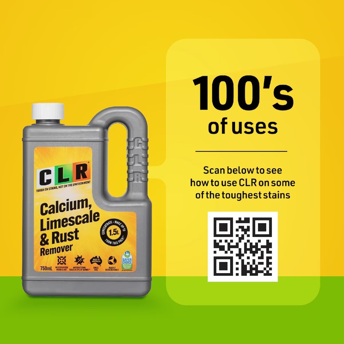 CLR Industrial Strength Multipurpose House Calcium Limescale Rust Cleaner 750ml