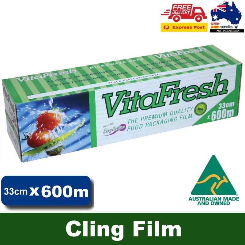 Vitafresh The Premium Quality Food packaging Cling Film BPA Free 33cm x 600M