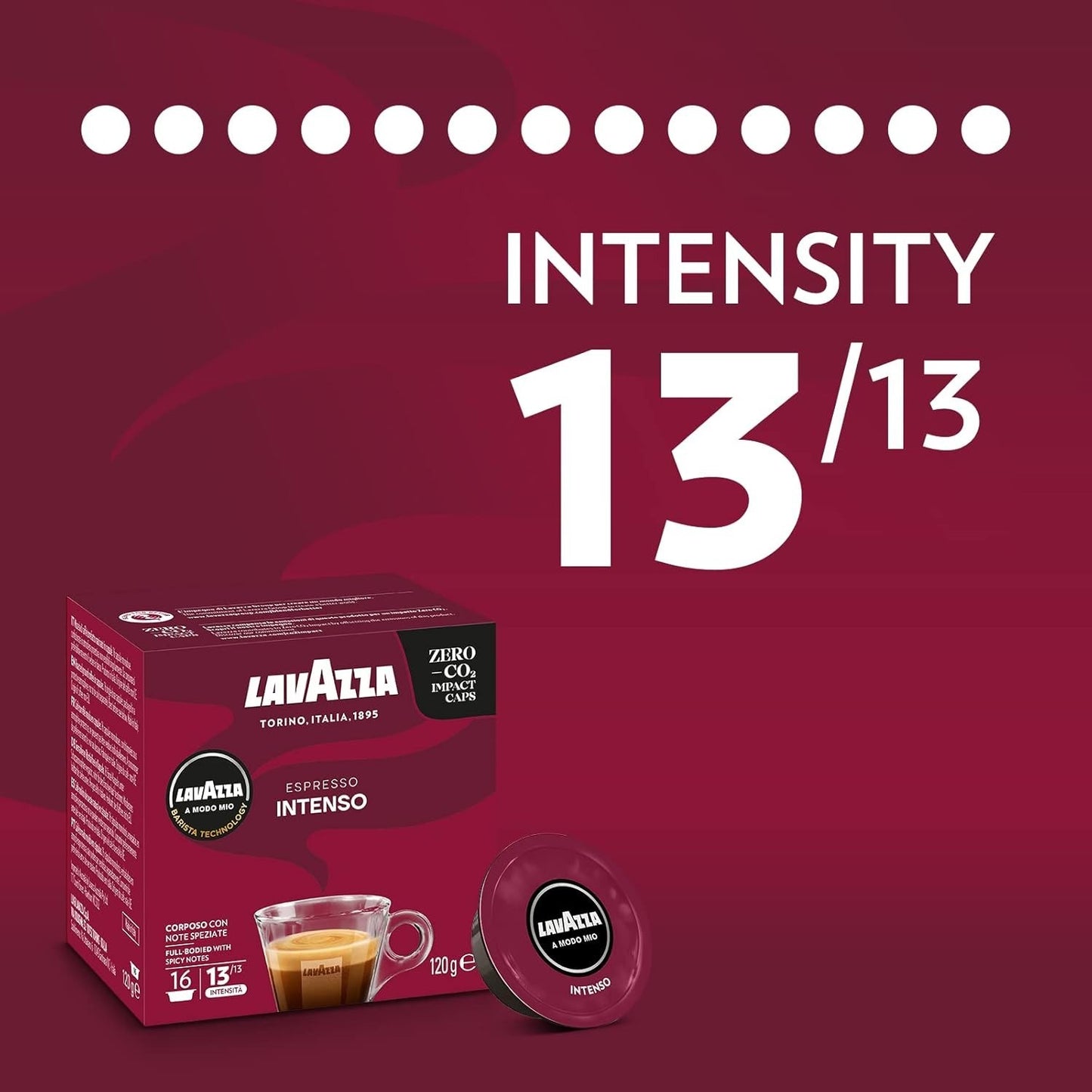 Lavazza A Modo Mio Espresso Coffee Machine Capsule Pod Rossa Passionale Intenso