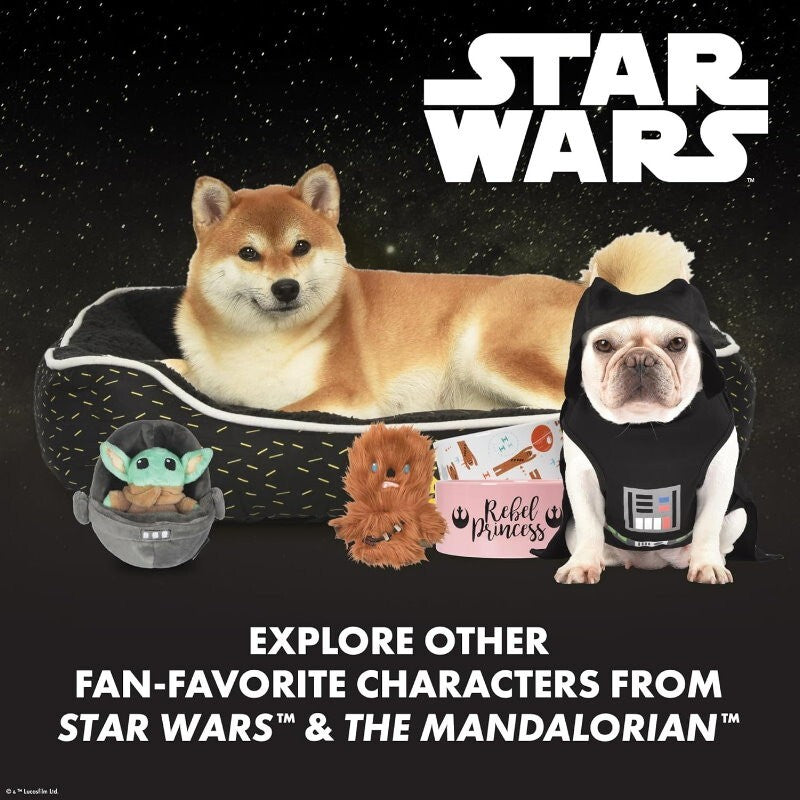 Star Wars Pets 3 Pcs The Mandalorian Set for Dog 9" Mandalorian, 9" GROGU, Bone