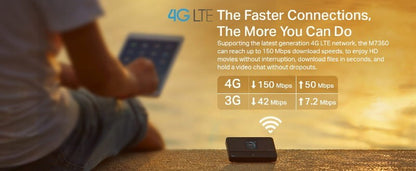 TP-Link M7350 4G LTE Advanced Wireless Modem Mobile Wi-Fi Nano SIM Micro SD Slot
