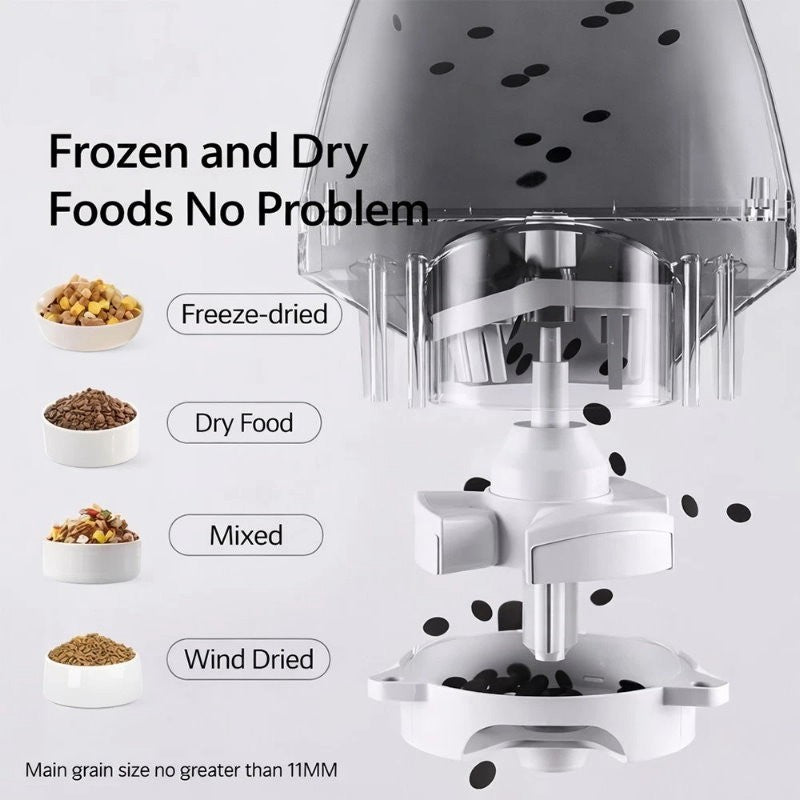 DOGNESS F05 App Smart Pet Dog/Cat Feeder Mini 2L with Microphone for Small Pets