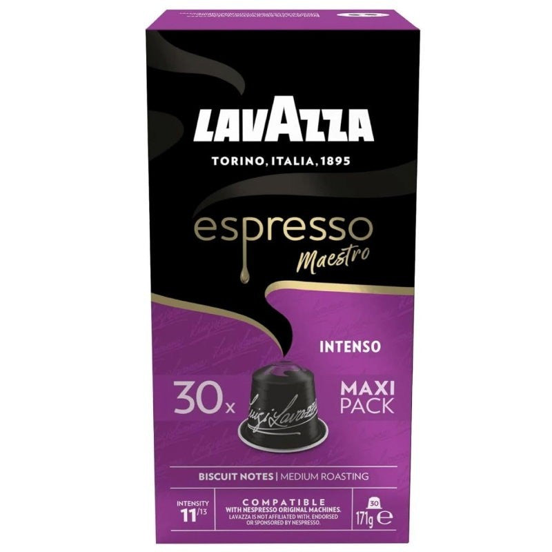 Lavazza Espresso Maestro Intenso Coffee Capsules Nespresso 30 or 60 Pods