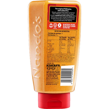 Nandos Perinaise Hot Sauce 465g Flavour Peri Peri Mayonnaise Mayo Dipping Sauce