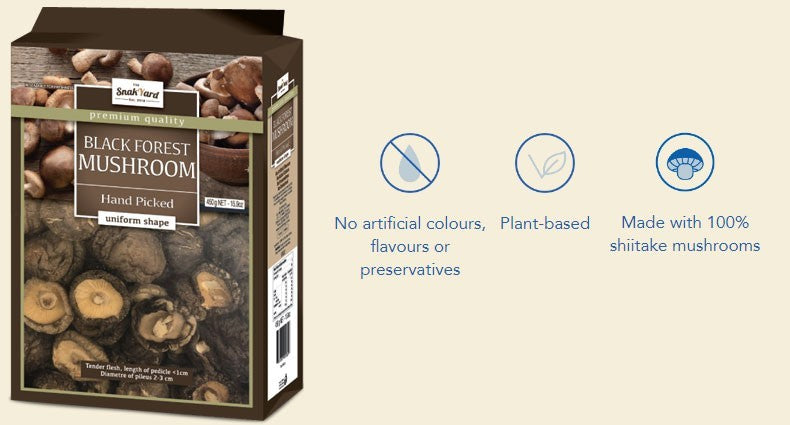 Premium Hand Picked Dried Black Forest Shiitake Variety Cooking Mushroom 450g