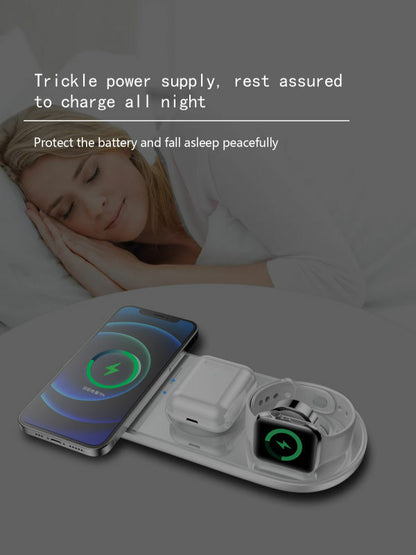 TEQ 15W 5-in-1 Fast Wireless Charger - iPhone 16, 15 Apple/Samsung Watch, AirPod