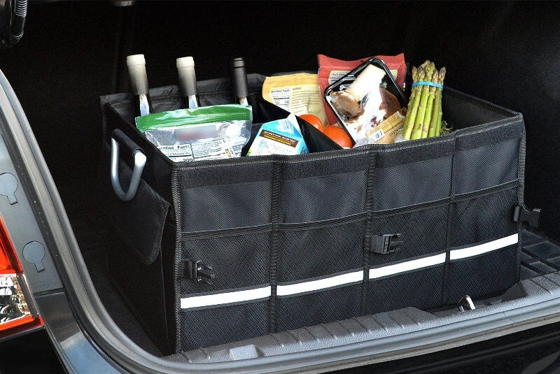 Eurow 65L Automotive Trunk Organizer Car Boot Storage Collapsible Aluminium Hand
