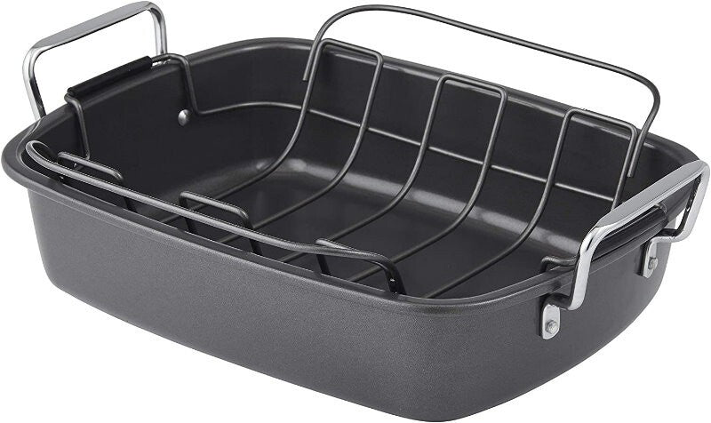 MasterPro Non Stick Ultimate Roaster with Rack Roasting 50 x 34 x 14cm - MPHB100