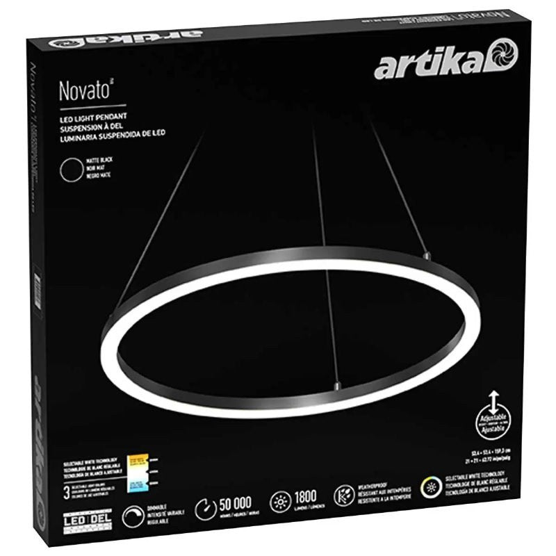 Artika Novato 28" LED Pendant Light RGBW Light Colours with Remote Control