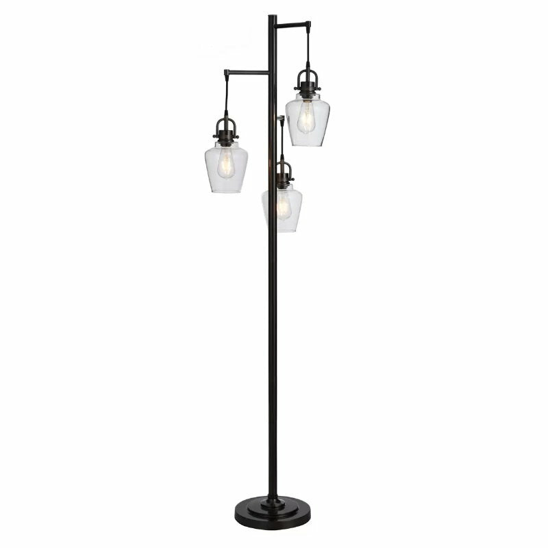Artworks in the Garden Basia Steel 3-Light Tree Floor Lamp - 183cm Height