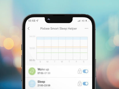 Pixbee Resti Smart Sleep Helper with Light & Sound - Sleep Smart Nursery Light