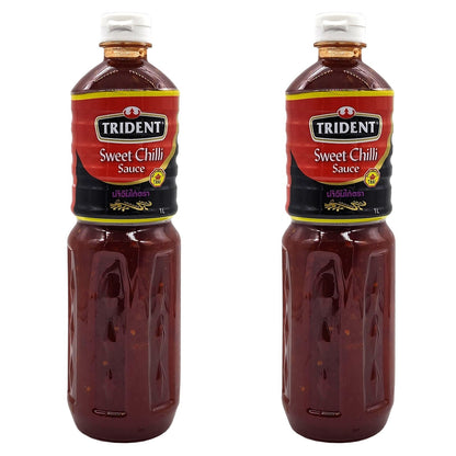 Trident Thai Sweet Chilli Sauce - Authentic Flavor, Perfect for Dipping 2 x 1L