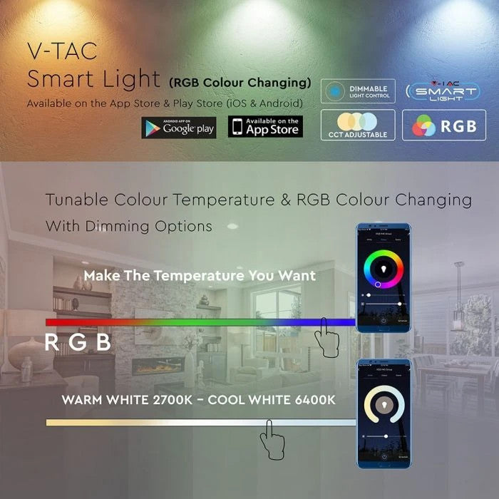 4 x RGB LED Smart App Light Bulb Lighting Dimmable Wifi Google Alexa E27 B22 10w