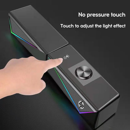 HP DHE-6005 Desktop RGB Multimedia Soundbar Speaker Gaming Stereo Surround