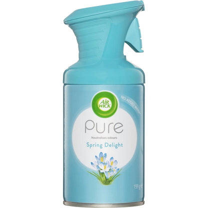 Air Wick Air Aerosol Freshener Spring Delight Fragrance Neutralise Odour 159g