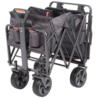 MacSports XXL Heavy Duty Collapsible Outdoor Push Pull Folding Wagon All Terrain