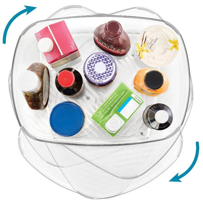 Polder 2-Pack E-Z Reach Rotating 360° Storage Tray for Fridge, Cabinet 40 x 30cm