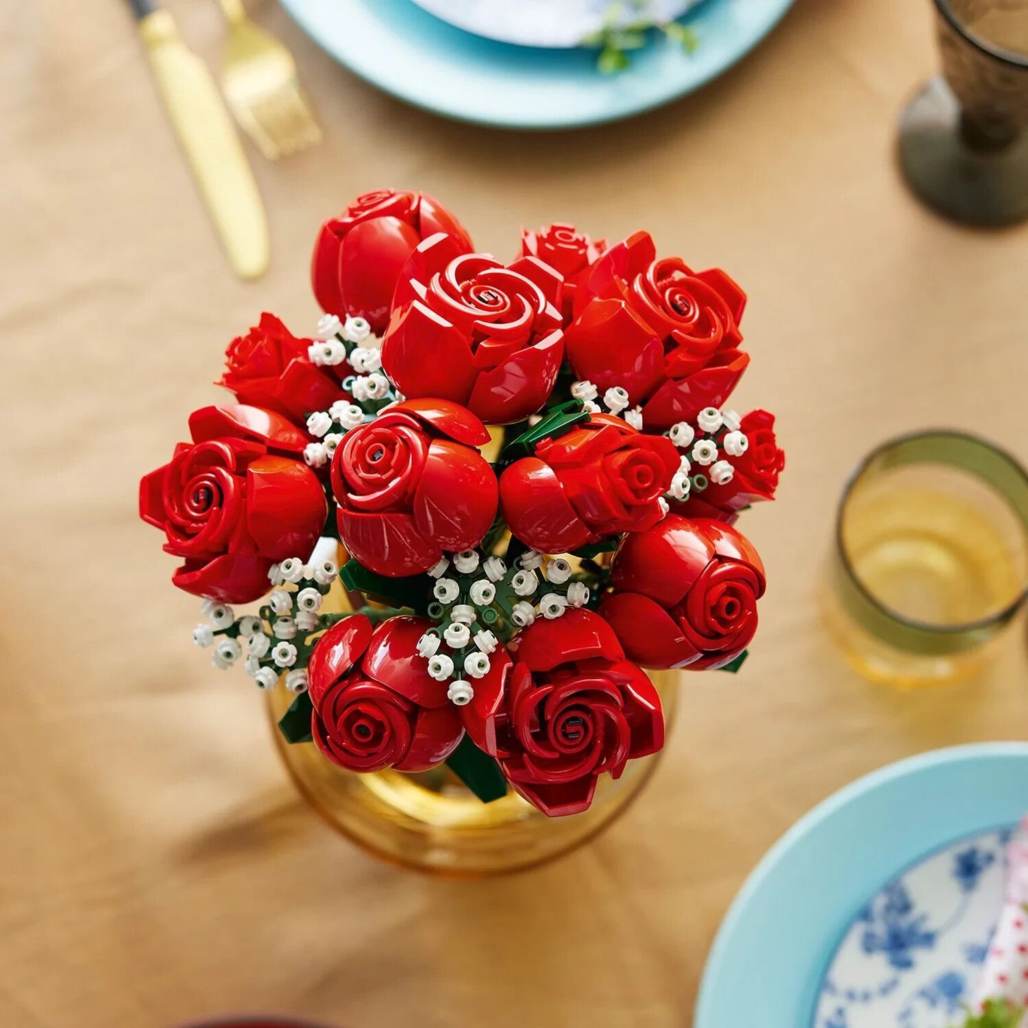 Lego 10328 Bouquet of Red Roses Icons Botanical Collection Flowers Set 822pcs