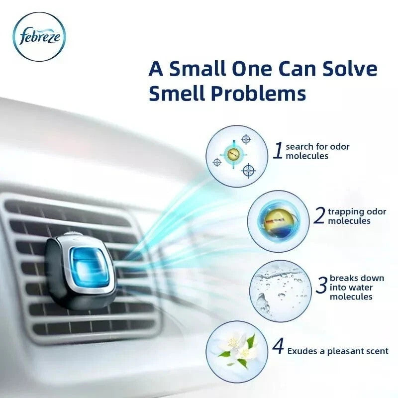 Febreze 5-Pack Mini Car Air Freshener Vent Clips Scents 5 x 2mL Up to 200 Days