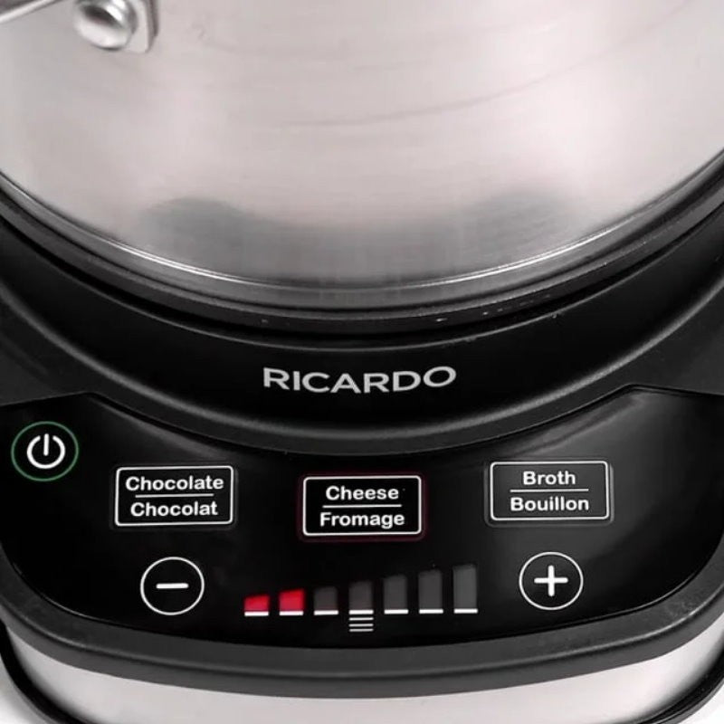 Ricardo 11 Pieces Electric Fondue & Hot Pot Set 3L with 8 Color-Coded Forks