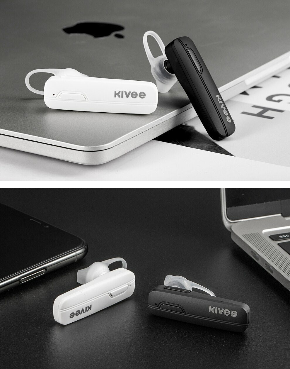 KIVEE TW32 Mini TWS Bluetooth Earphone Single Ear Handsfree with Mic for Driving
