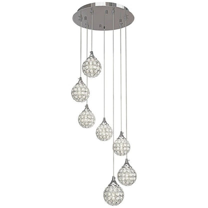 Artika Honeymoon Pendant LED Fixture Ceiling Light w/ 7 LED Pendants Adjustable