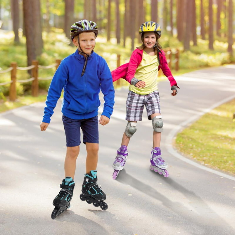 Roller Derby 2-in-1 Combo Adjustable Quad Roller and Inline Skates for Kids