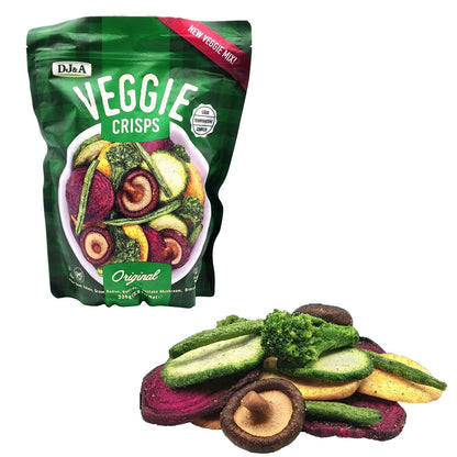 Veggie Mix Sweet Potato Radish Beetroot Shiitake Mushroom Broccoli Crisps 330g