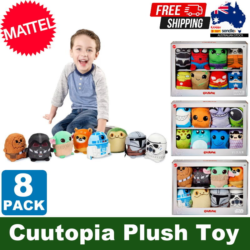8-Pack Disney 100 Cuutopia Plush Toy 5" (13cm) Dolls - Marvel, Pixar, Star Wars